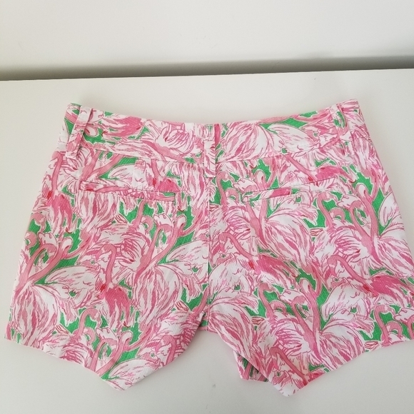 Lilly Pulitzer The Callahan Short Size 00 Pink Colony Flamingo Print - Picture 13 of 13